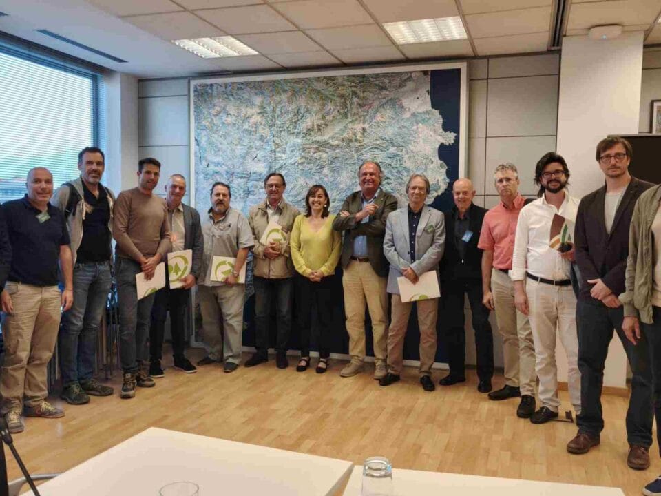 imatge de la reunió amb la consellera Sílvia Paneque
